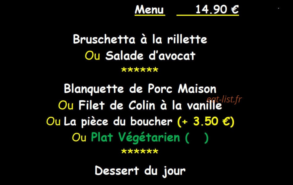Le Trinquet — carte page 1
