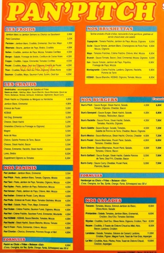 Pan'Pitch — carte page 1