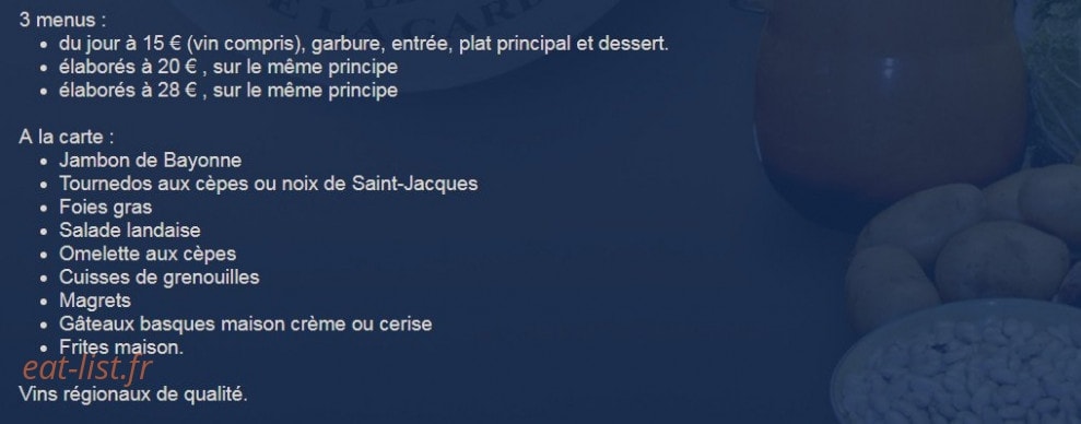 Café des sports — carte page 1