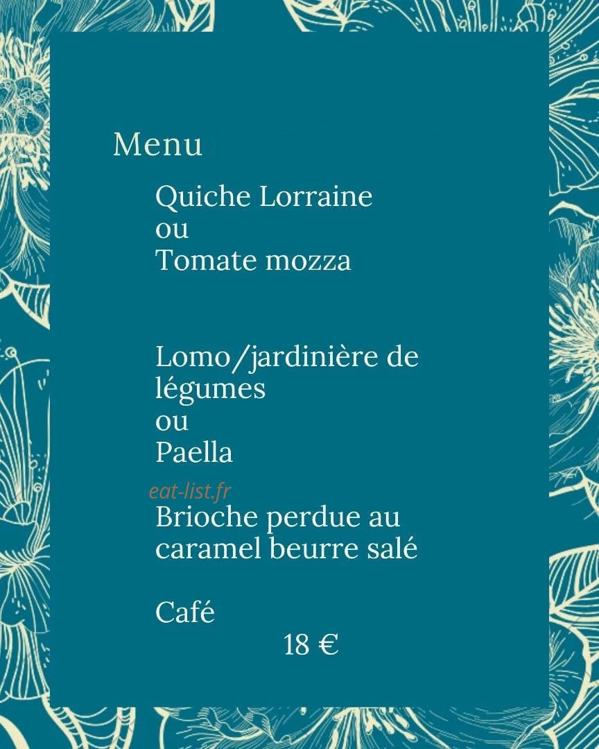 L'Auberge d'Alex — carte page 1