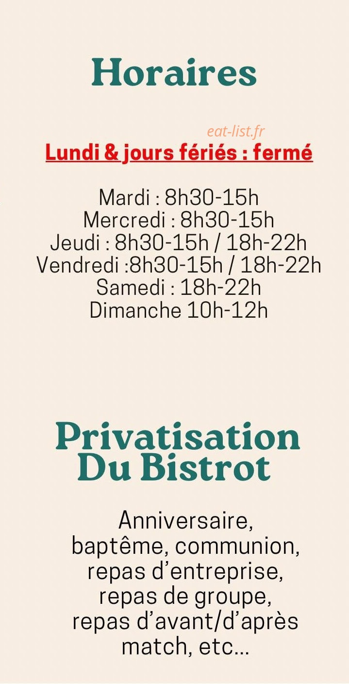 O’Bistrot du stade — carte page 5