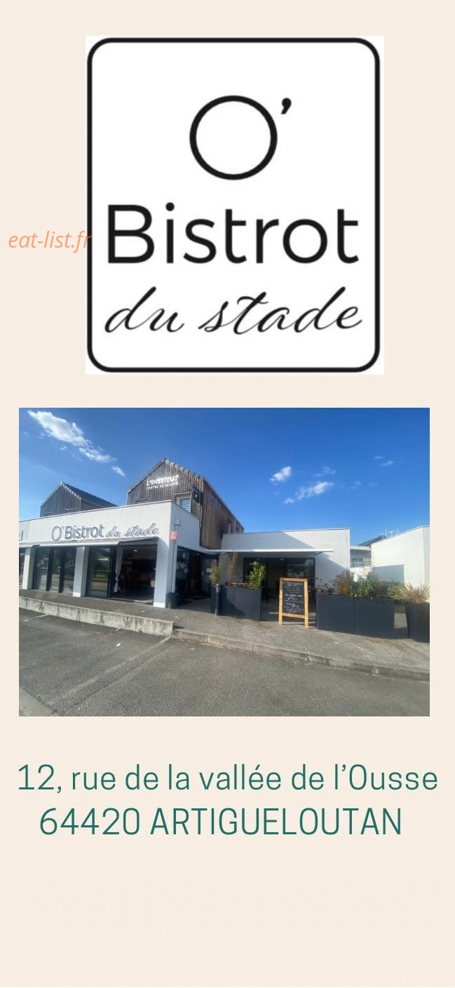 O’Bistrot du stade — carte page 1