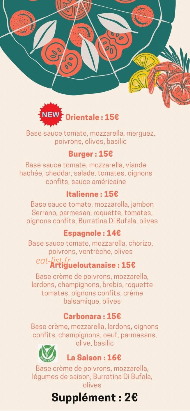 O’Bistrot du stade — carte page 3