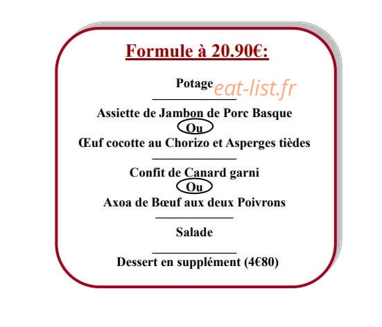 Hotel Erreguina — carte page 4
