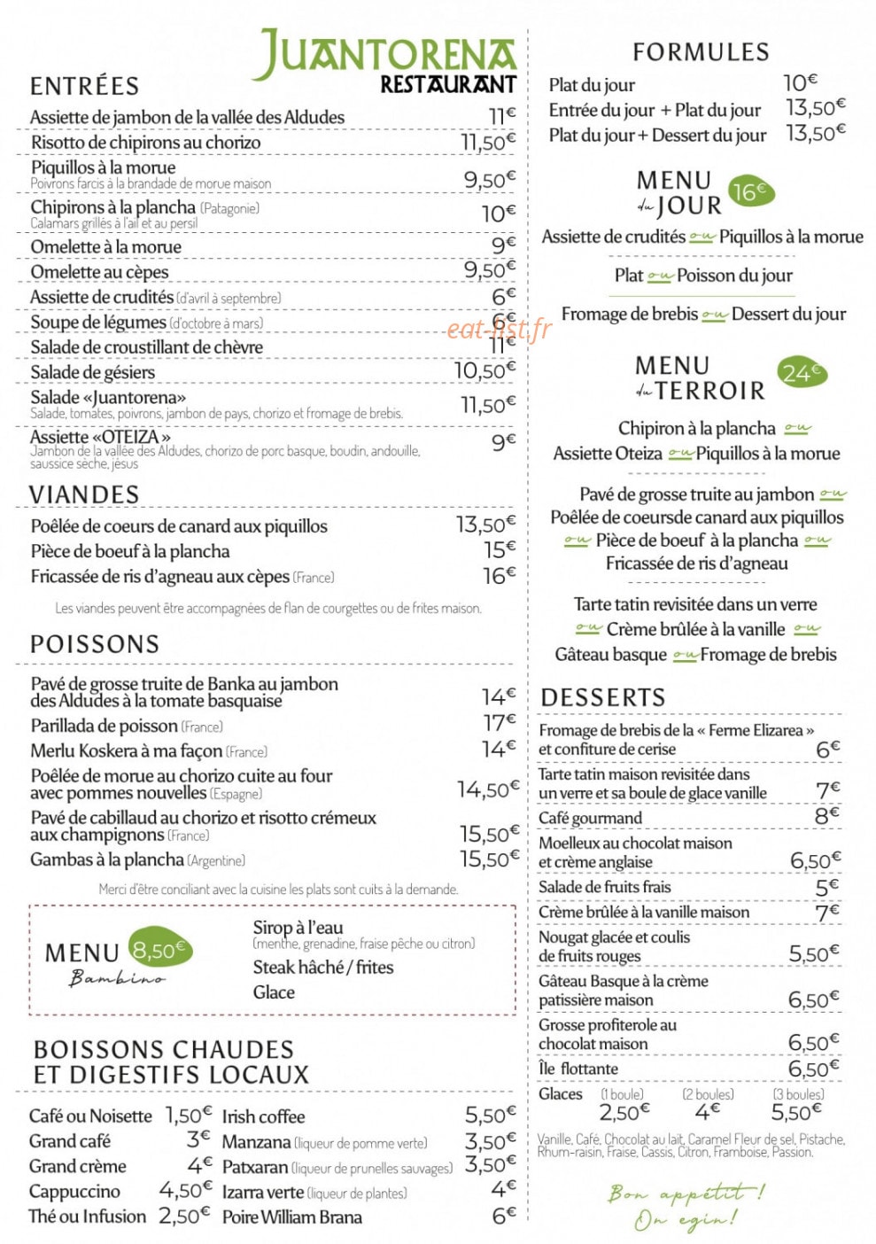 Juantorena — carte page 2