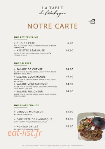 La Table de l'Aubisque — carte page 1