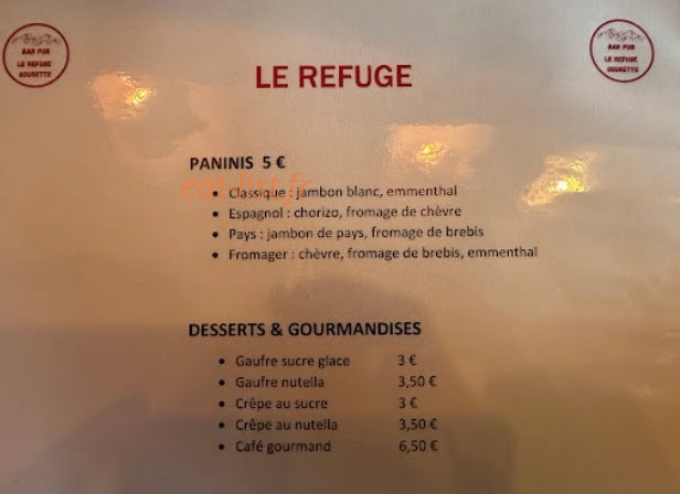 Le refuge — carte page 1