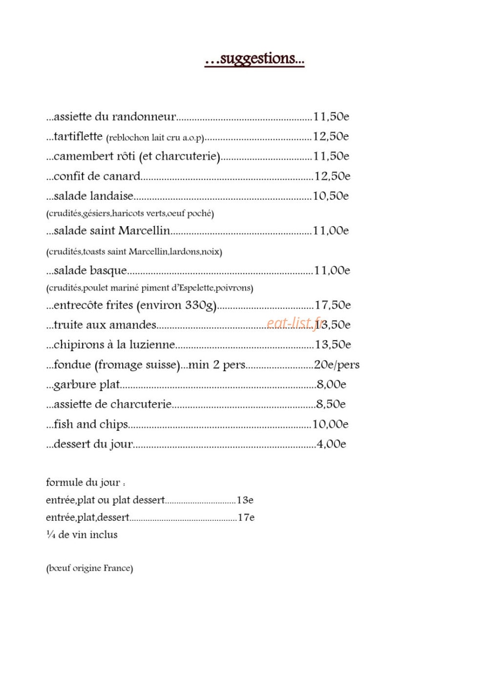 La Caverne — carte page 1
