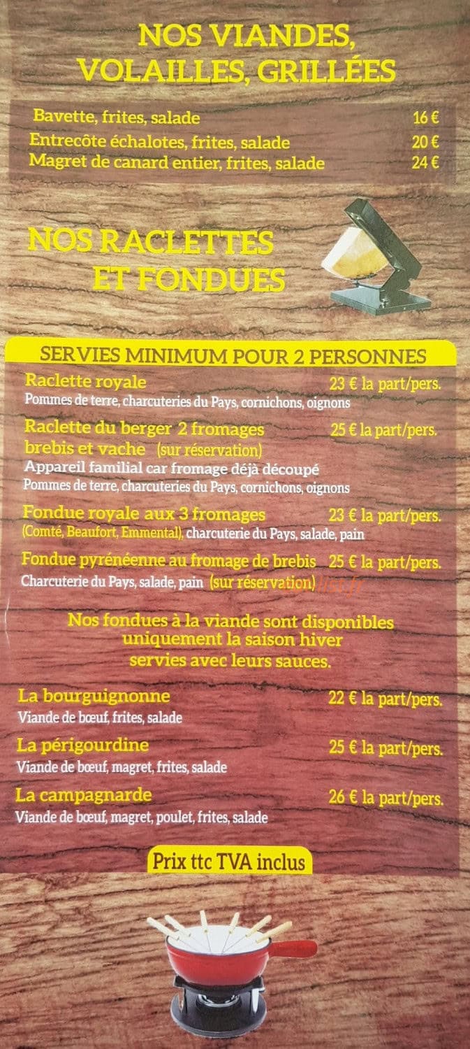 Creperie de l'ours — carte page 2