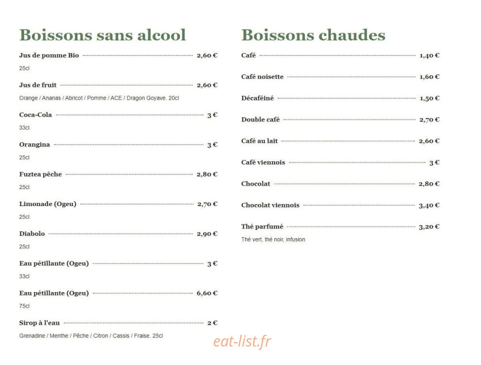 Crêperie Le Montagnon — carte page 7