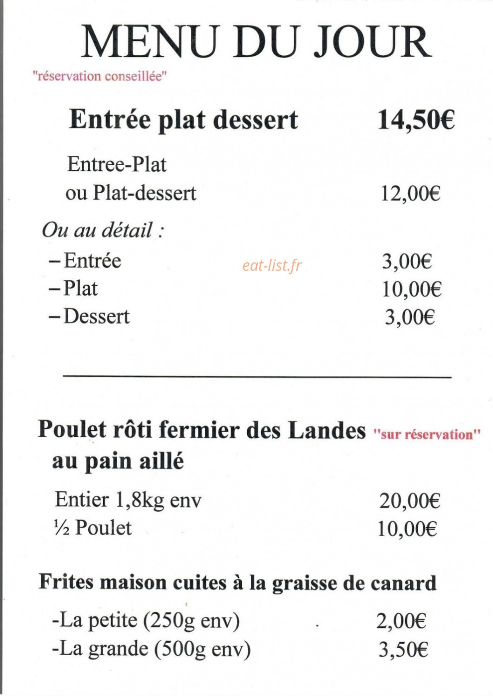 L' Estive — carte page 1