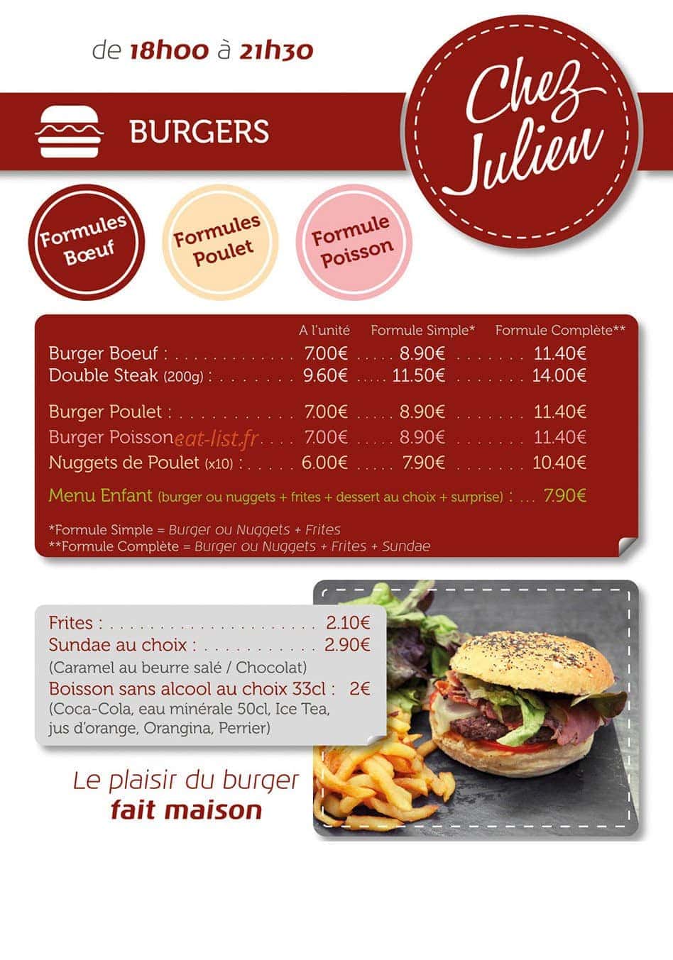 Chez Julien — carte page 3