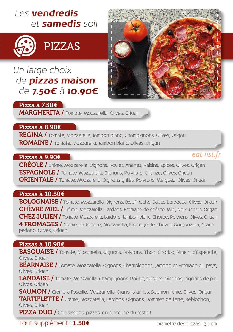Chez Julien — carte page 2