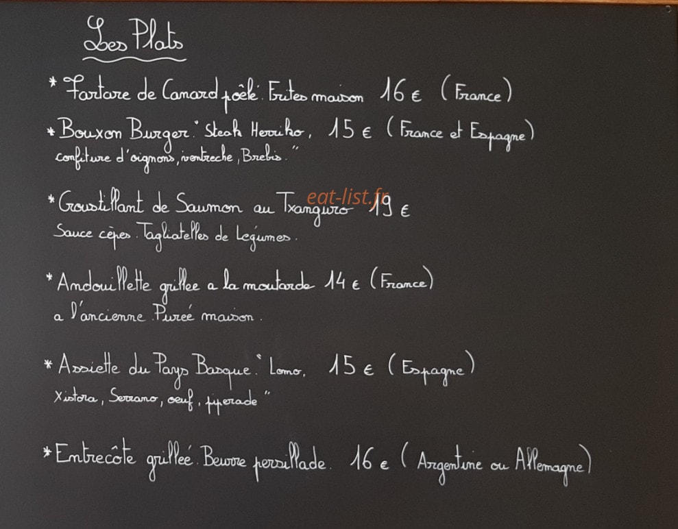 Le bouxon — carte page 2