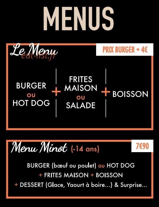 SB Artisans Burger — carte page 4
