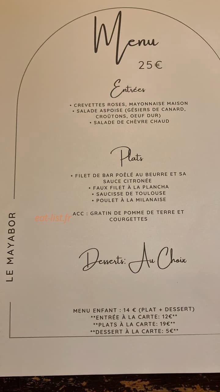Le Mayabor — carte page 1