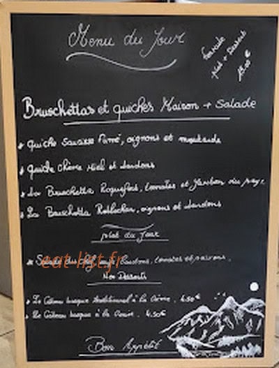 Auberge de l'Ours — carte page 1