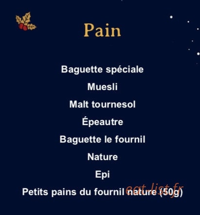 Le Fournil de Socoa — carte page 2