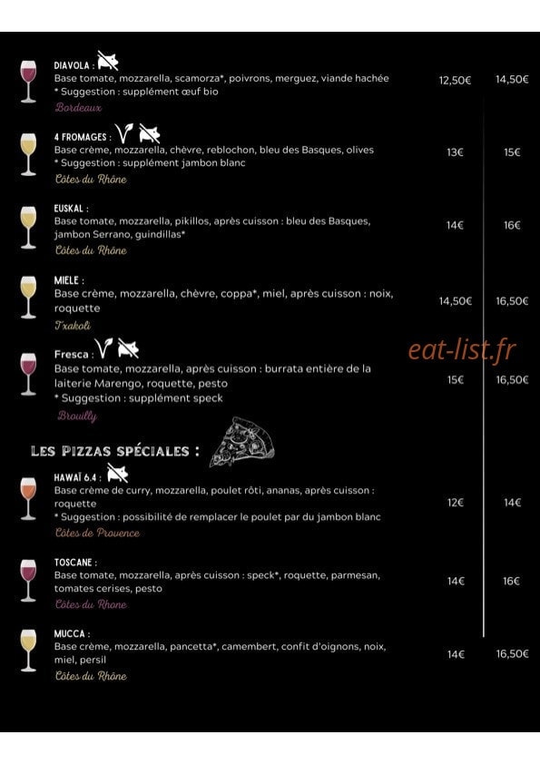 Marinela Pizza — carte page 2