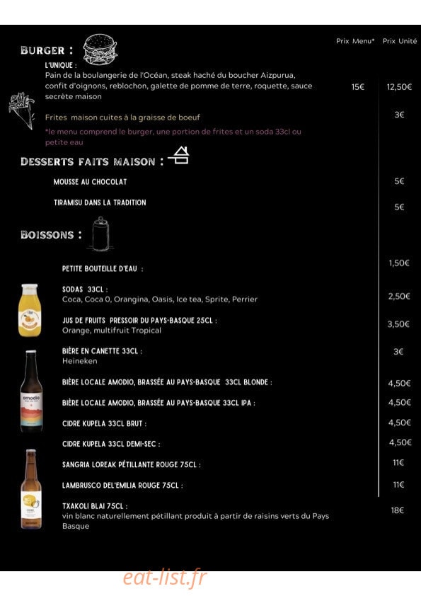 Marinela Pizza — carte page 4