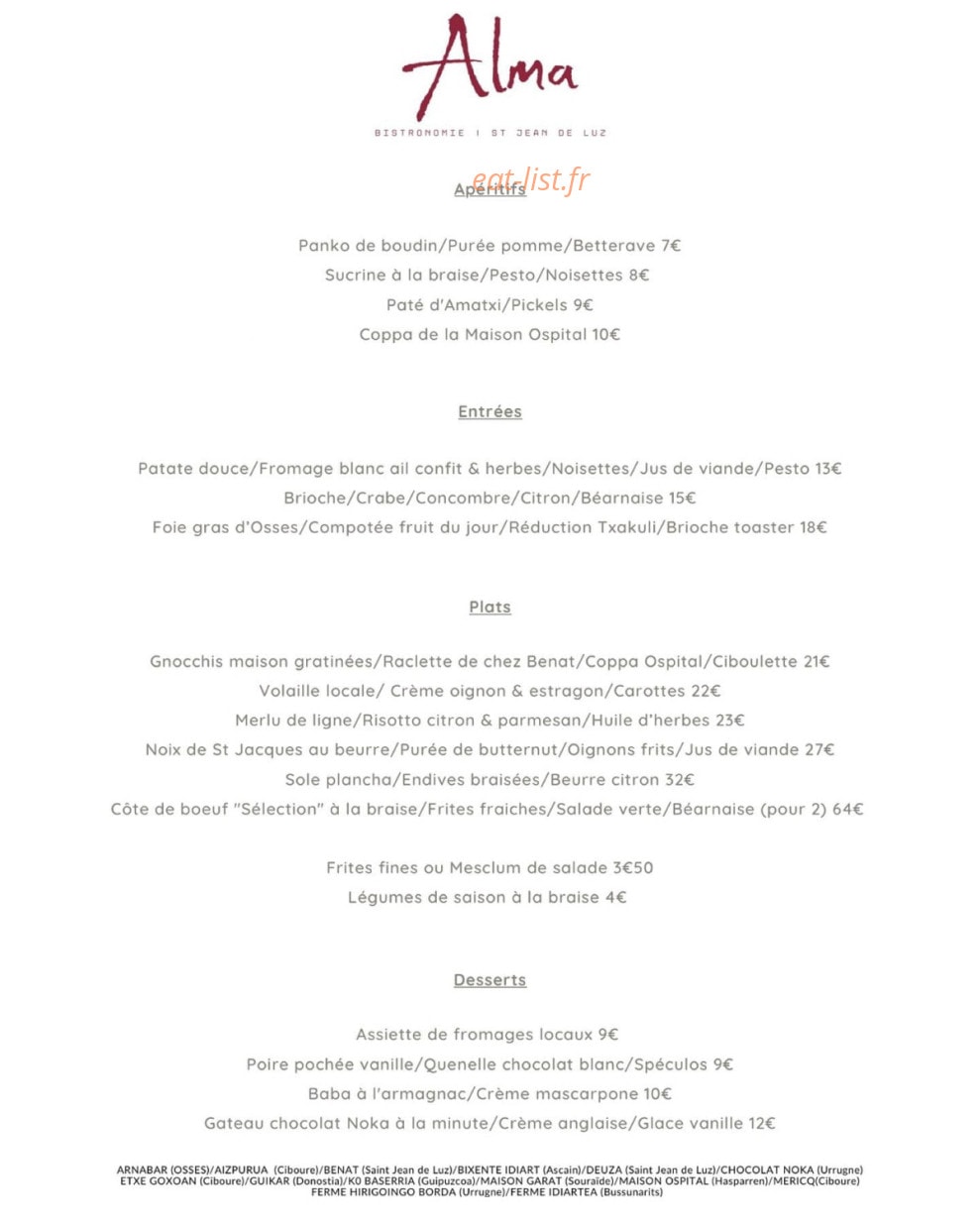 Alma — carte page 1