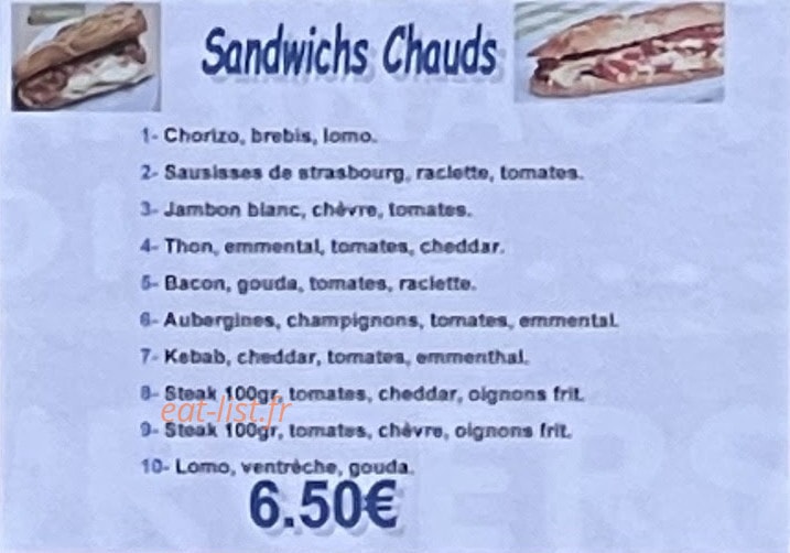 Au Gouter De La Plage — carte page 4