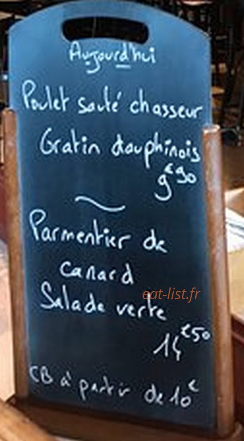 Café Vauban — carte page 1