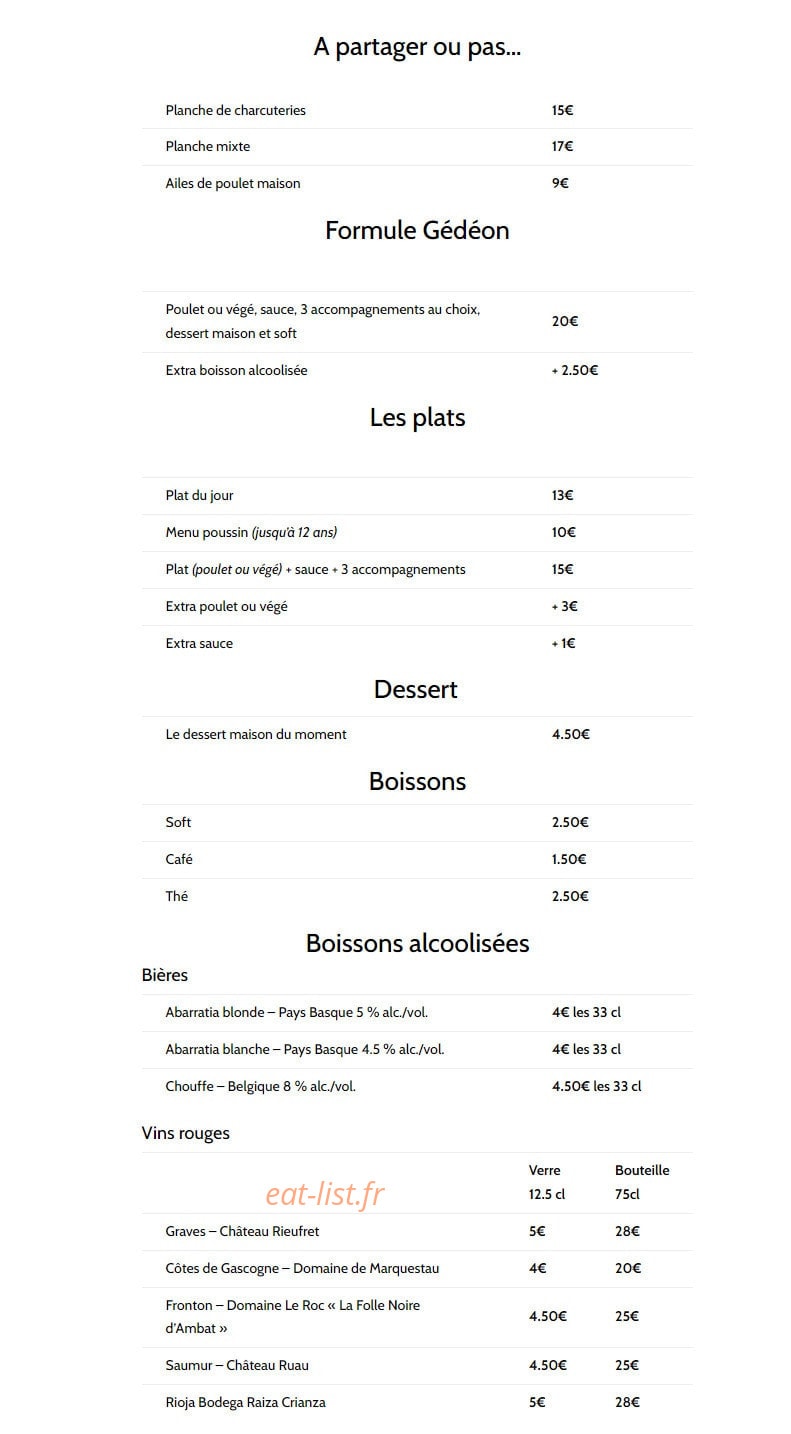 Gédéon — carte page 1