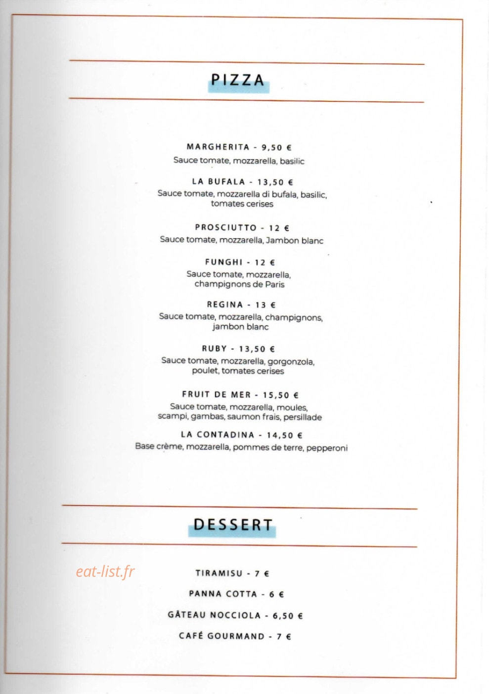 Il Girasole — carte page 2