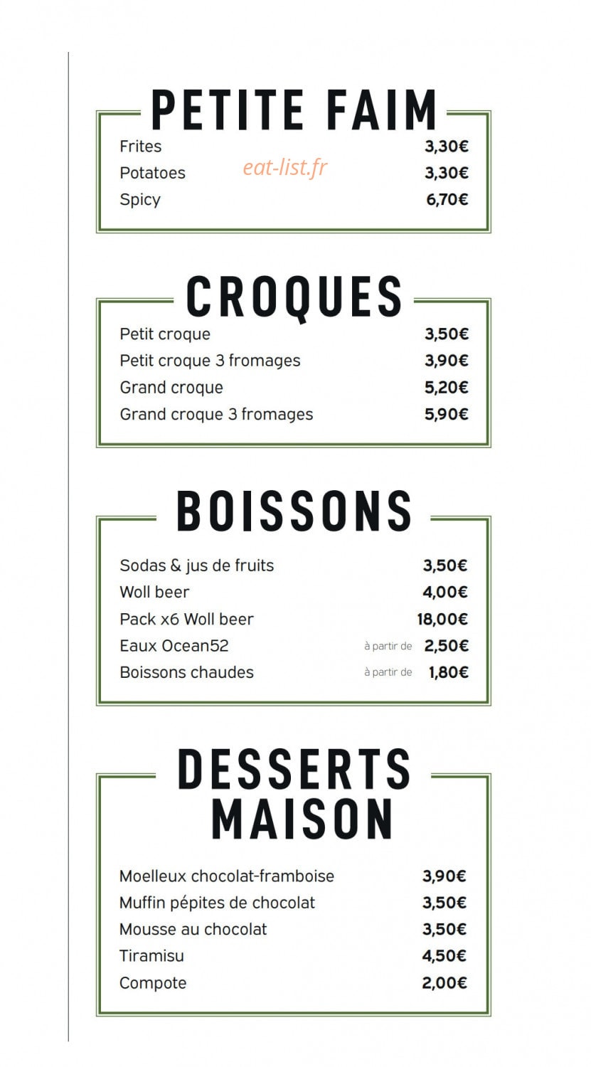 Jack's Burgers — carte page 3