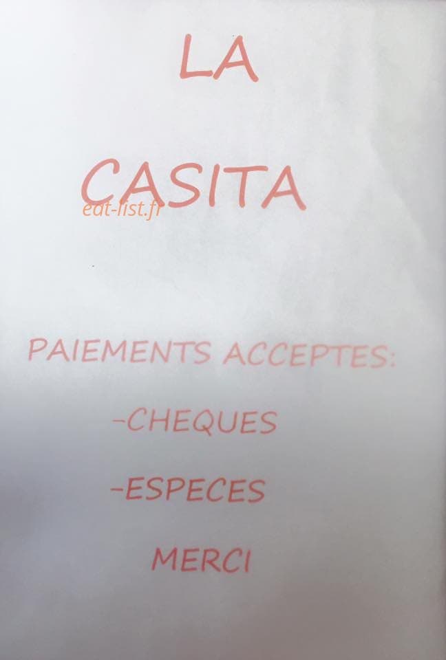 La Casita — carte page 1