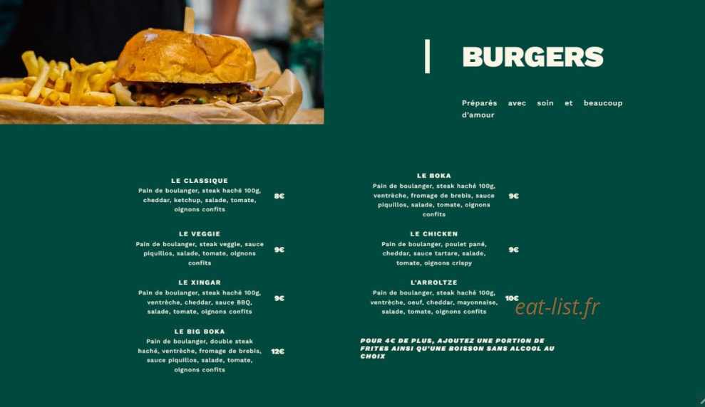Le Boka — carte page 1