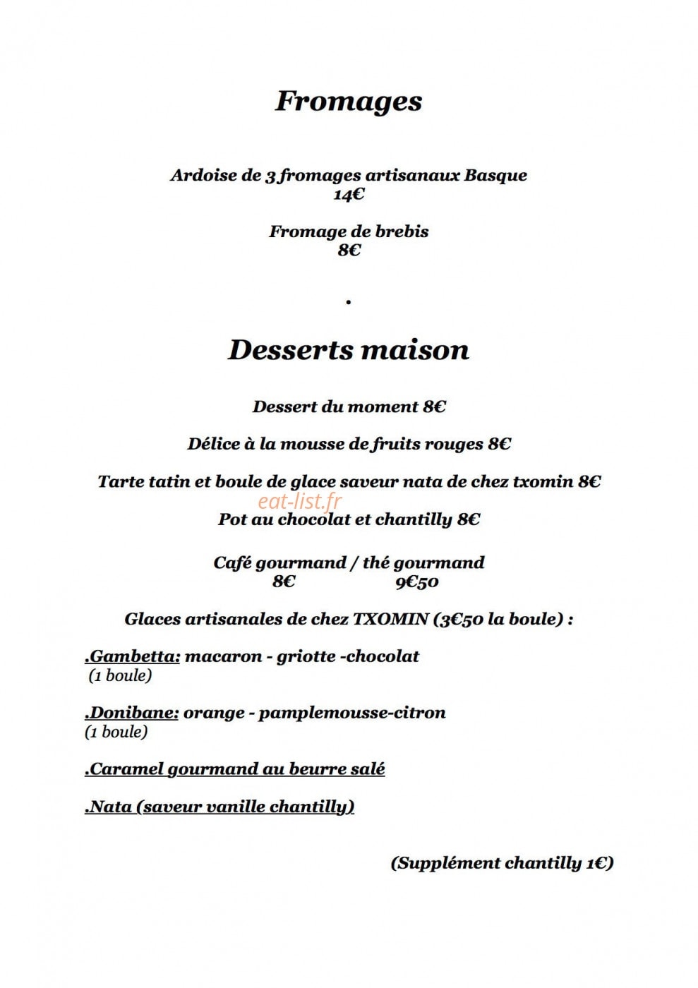 Le Prado — carte page 4