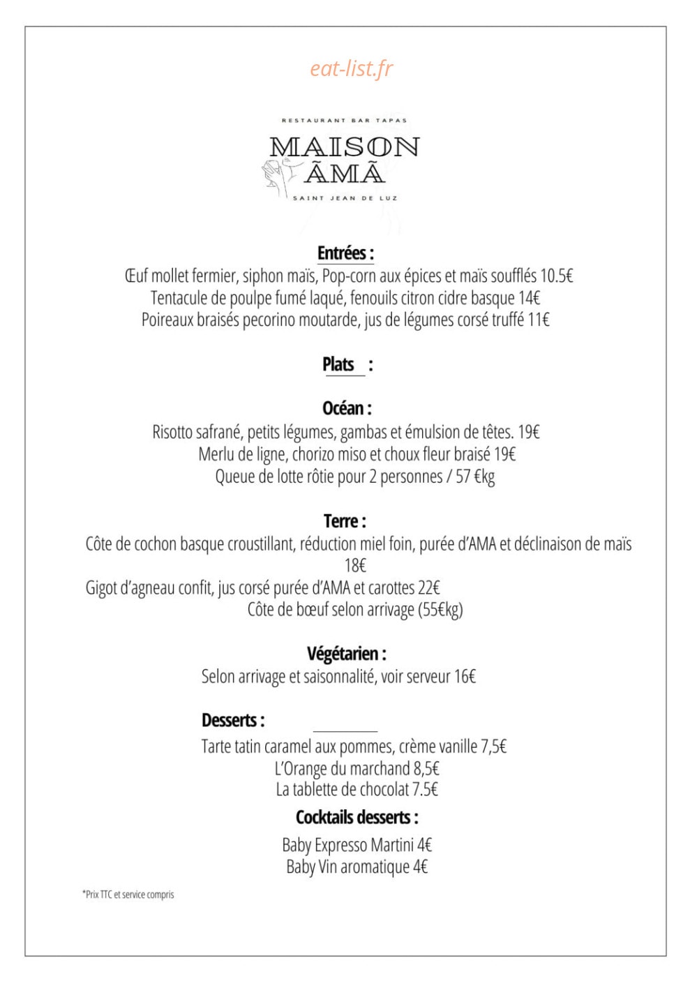 Maison Ama — carte page 2