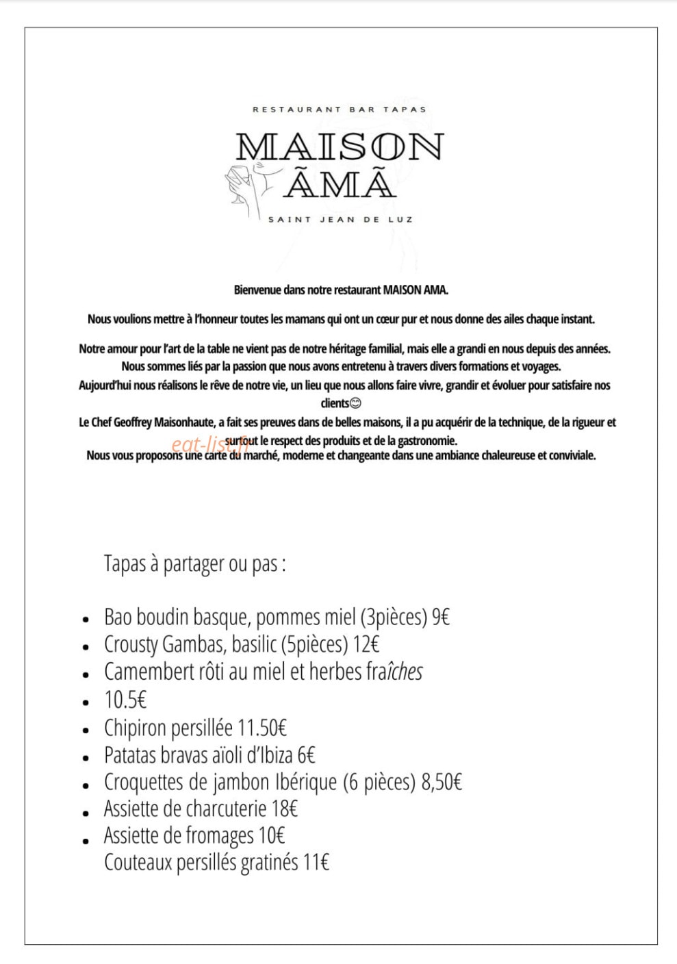Maison Ama — carte page 1