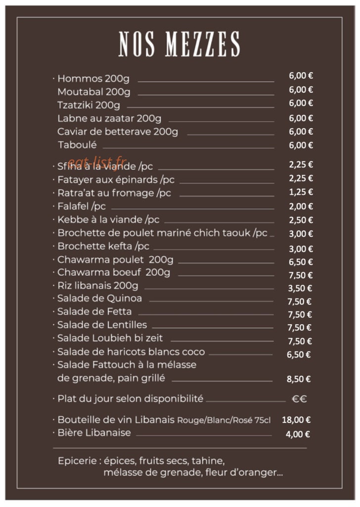 Mezze Ona — carte page 1
