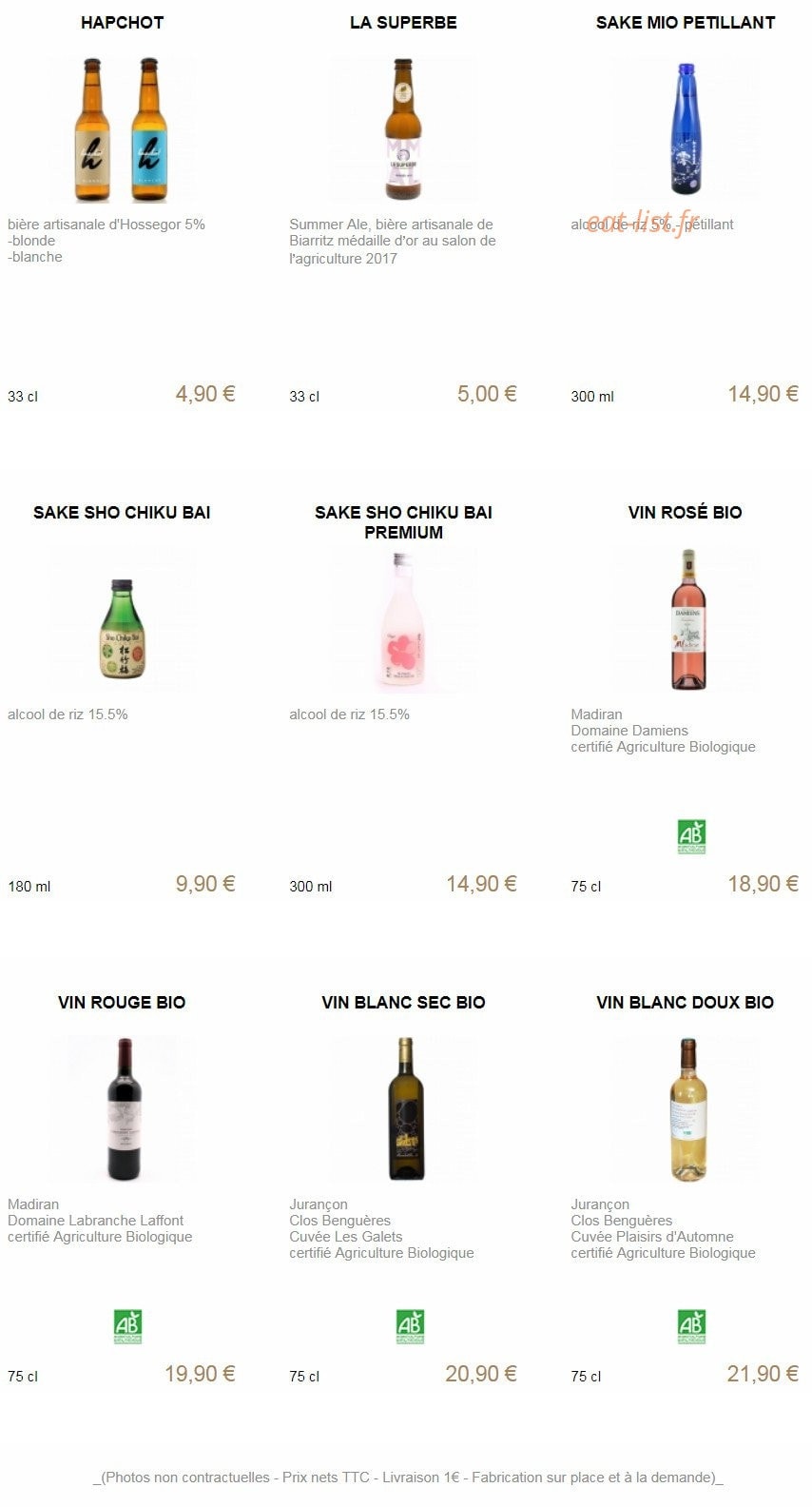 You Sushi — carte page 14