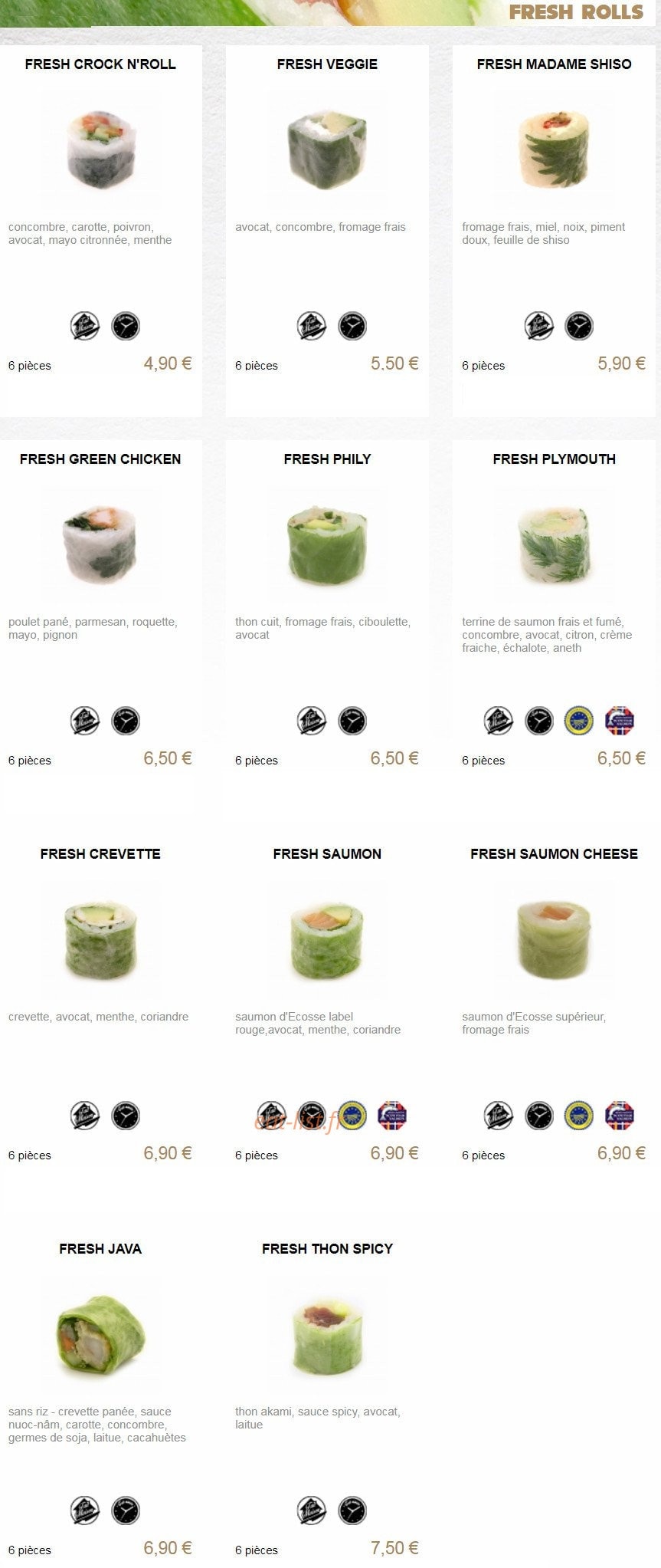 You Sushi — carte page 5