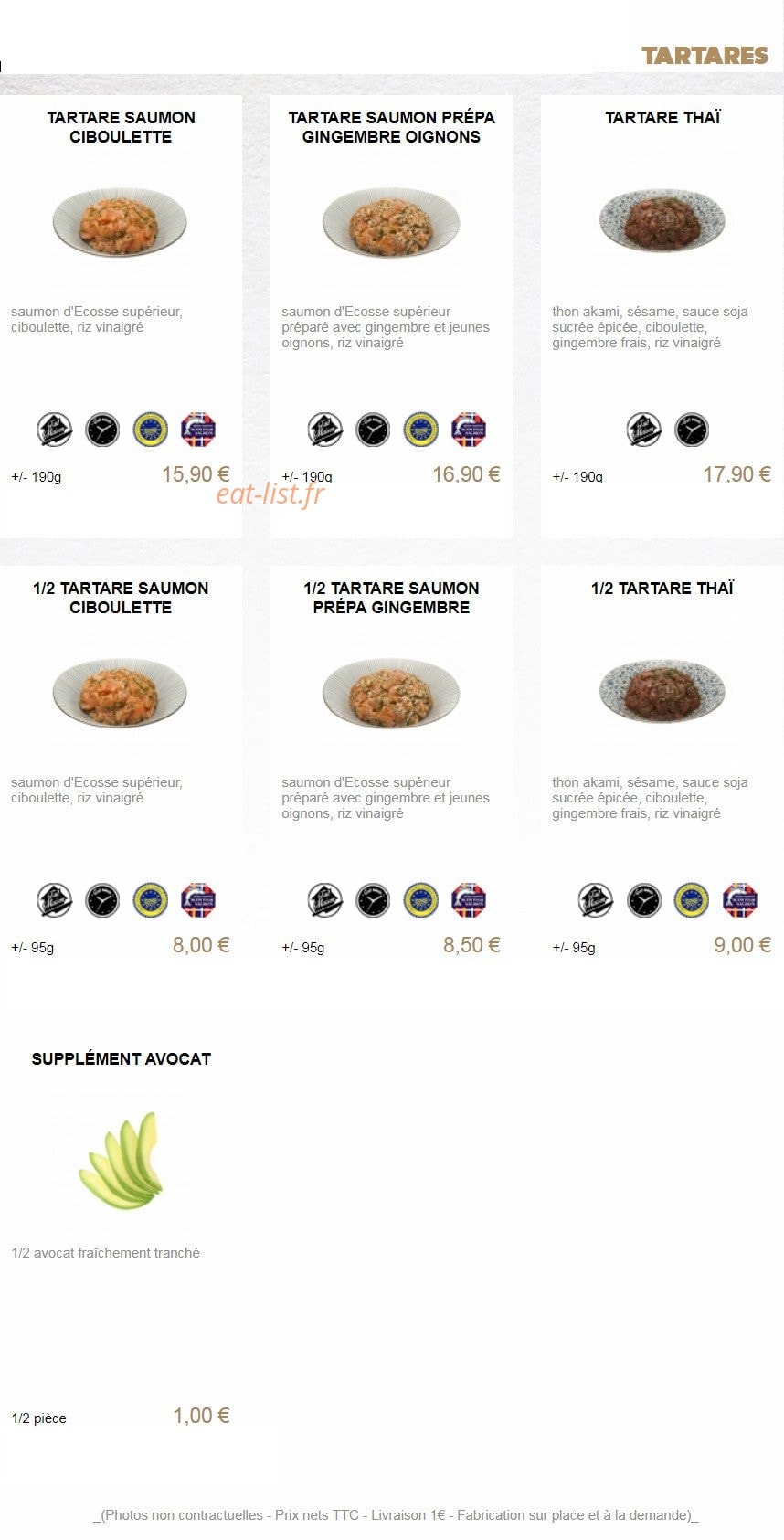 You Sushi — carte page 7