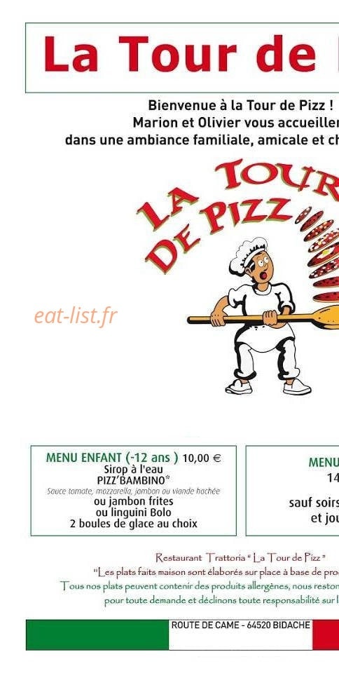 La Tour de Pizz — carte page 1