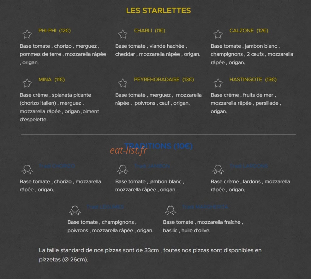 La Tarentelle — carte page 3