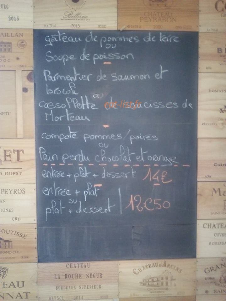 Les Papilles s'en Mêlent — carte page 1