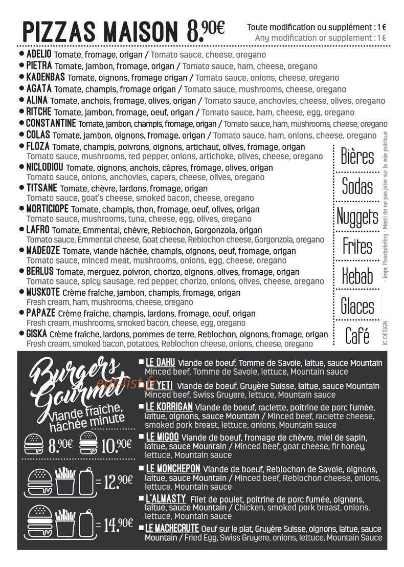 Mountain Piz'Burg — carte page 2