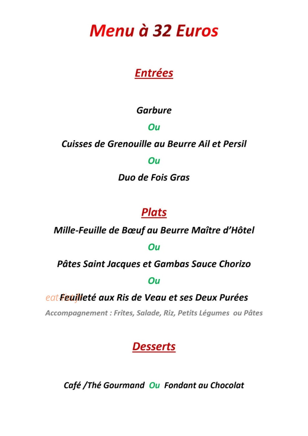 Au Family's — carte page 3