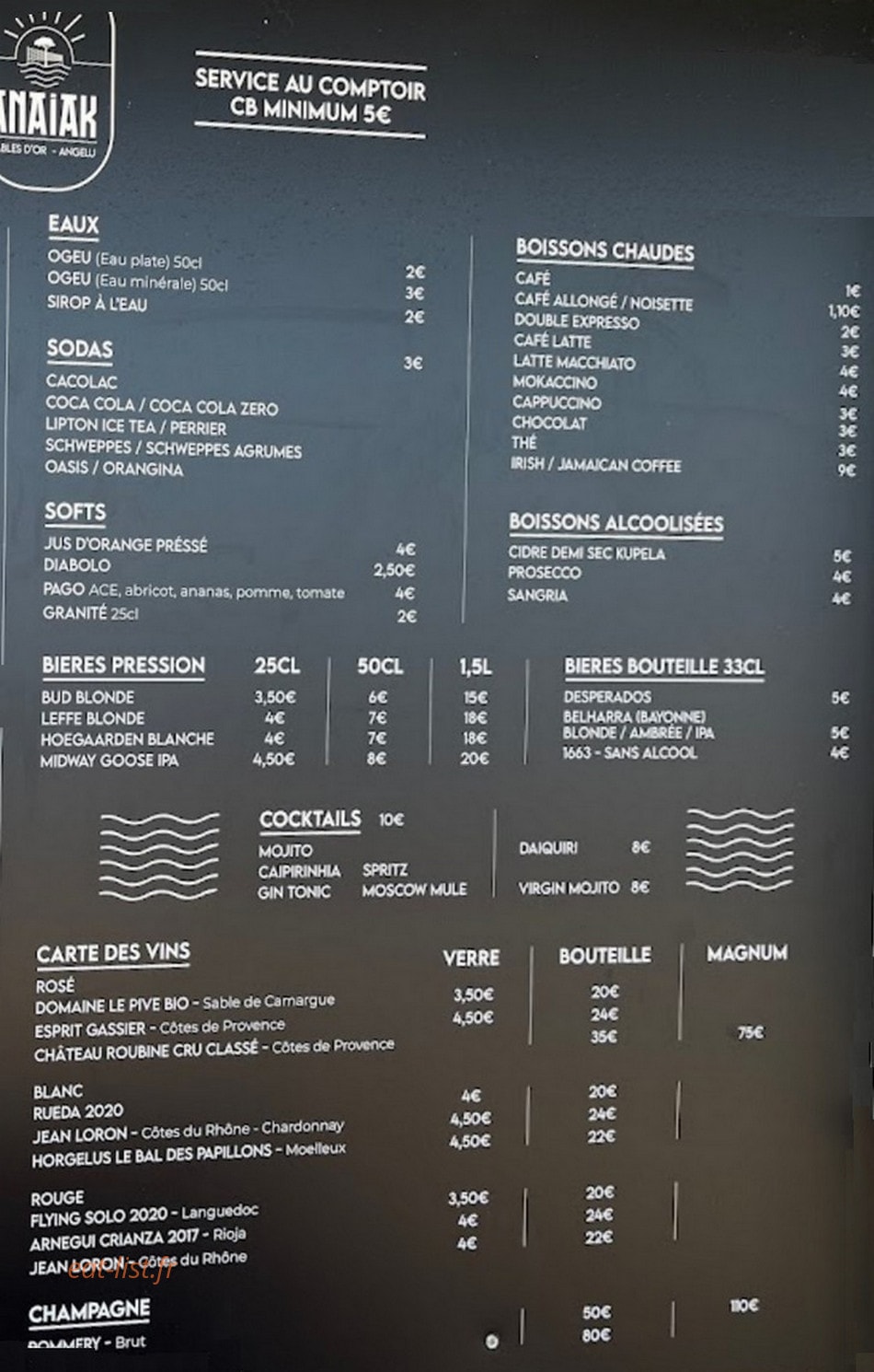 Anaiak Sables d' Or — carte page 3