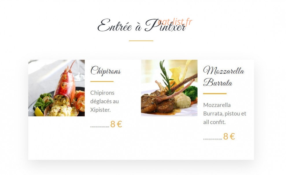 Bistro Toqué — carte page 2
