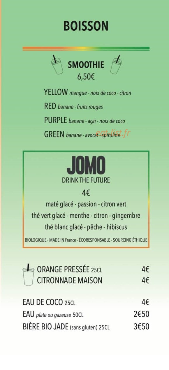 Combi Bowl — carte page 2