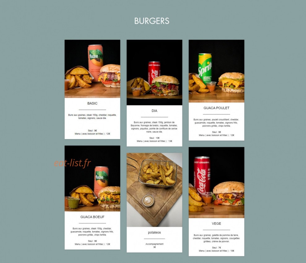 Dia Pizza — carte page 3