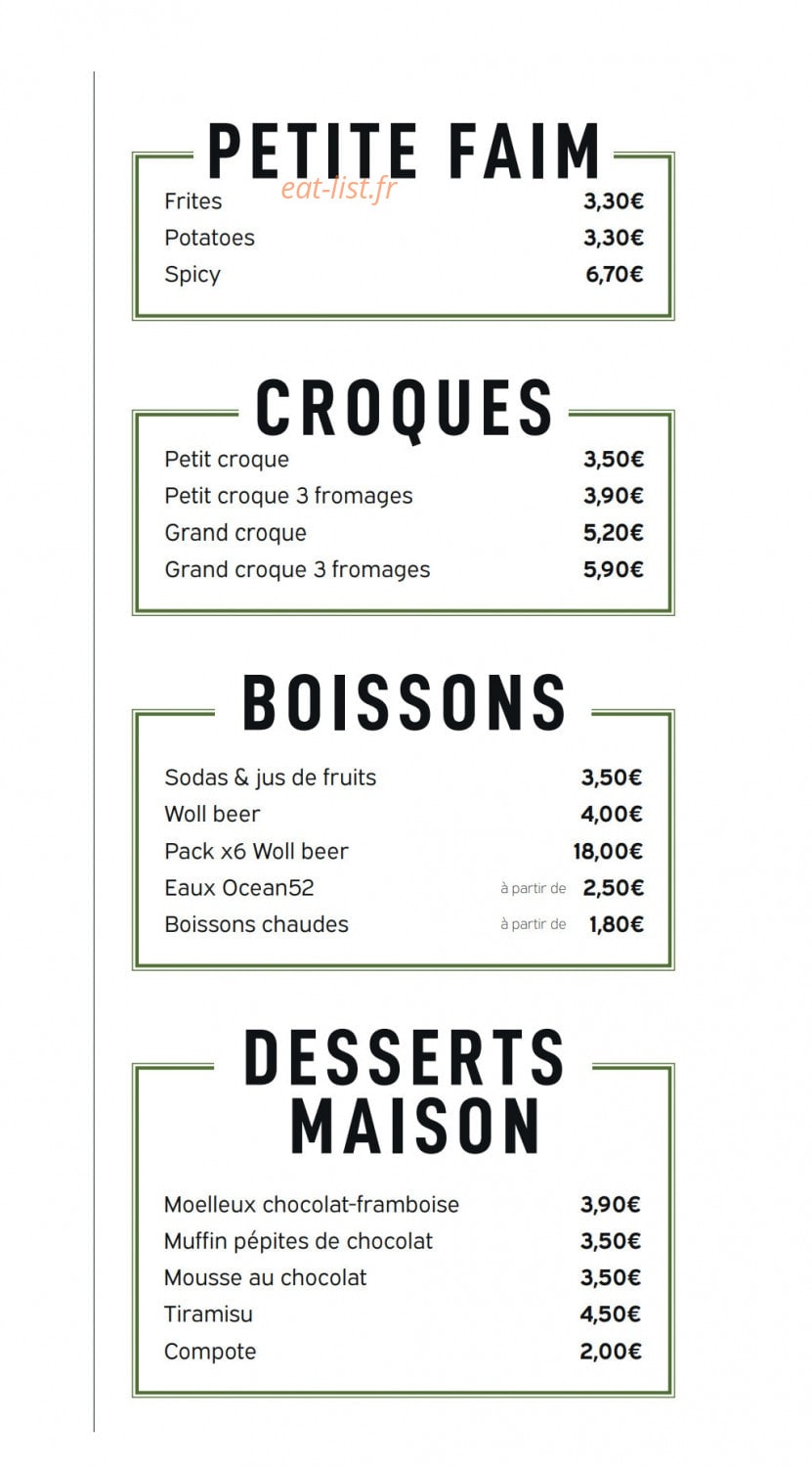 Jack's Burgers — carte page 3