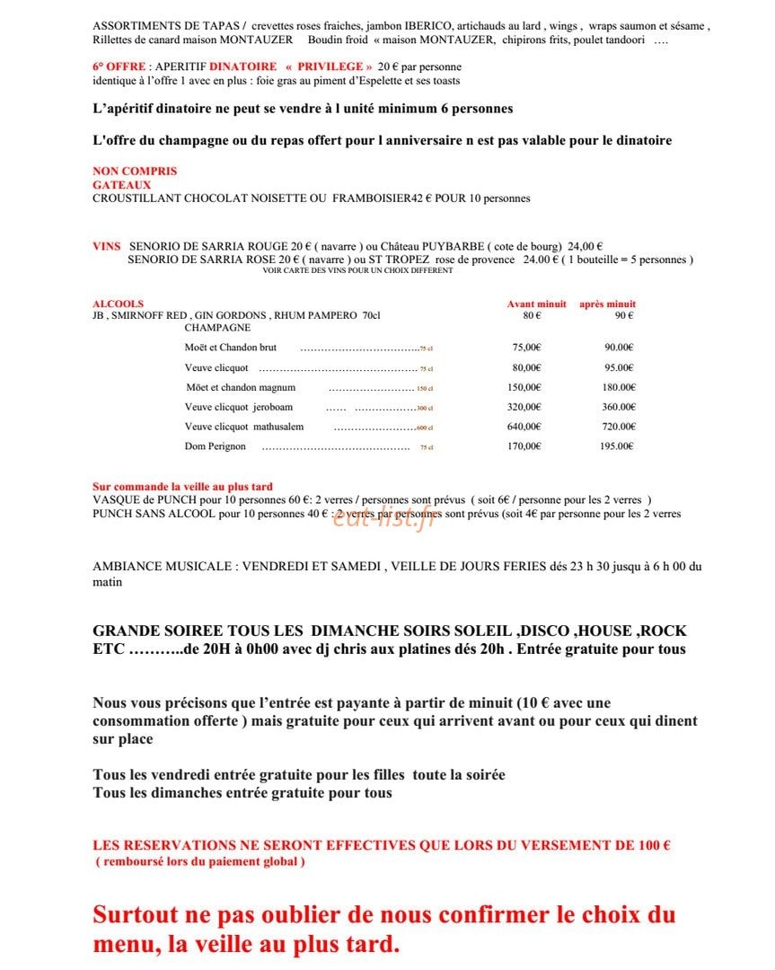 Jungle Café — carte page 9